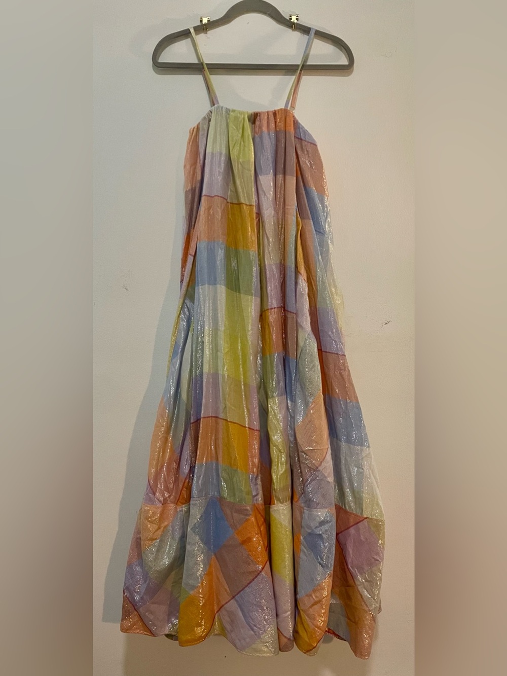 Anthropologie Pilcro Plaid Tent Maxi Dress Size Small - Picture 8 of 9